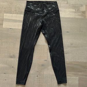 Lululemon wunder train high rise foil legging